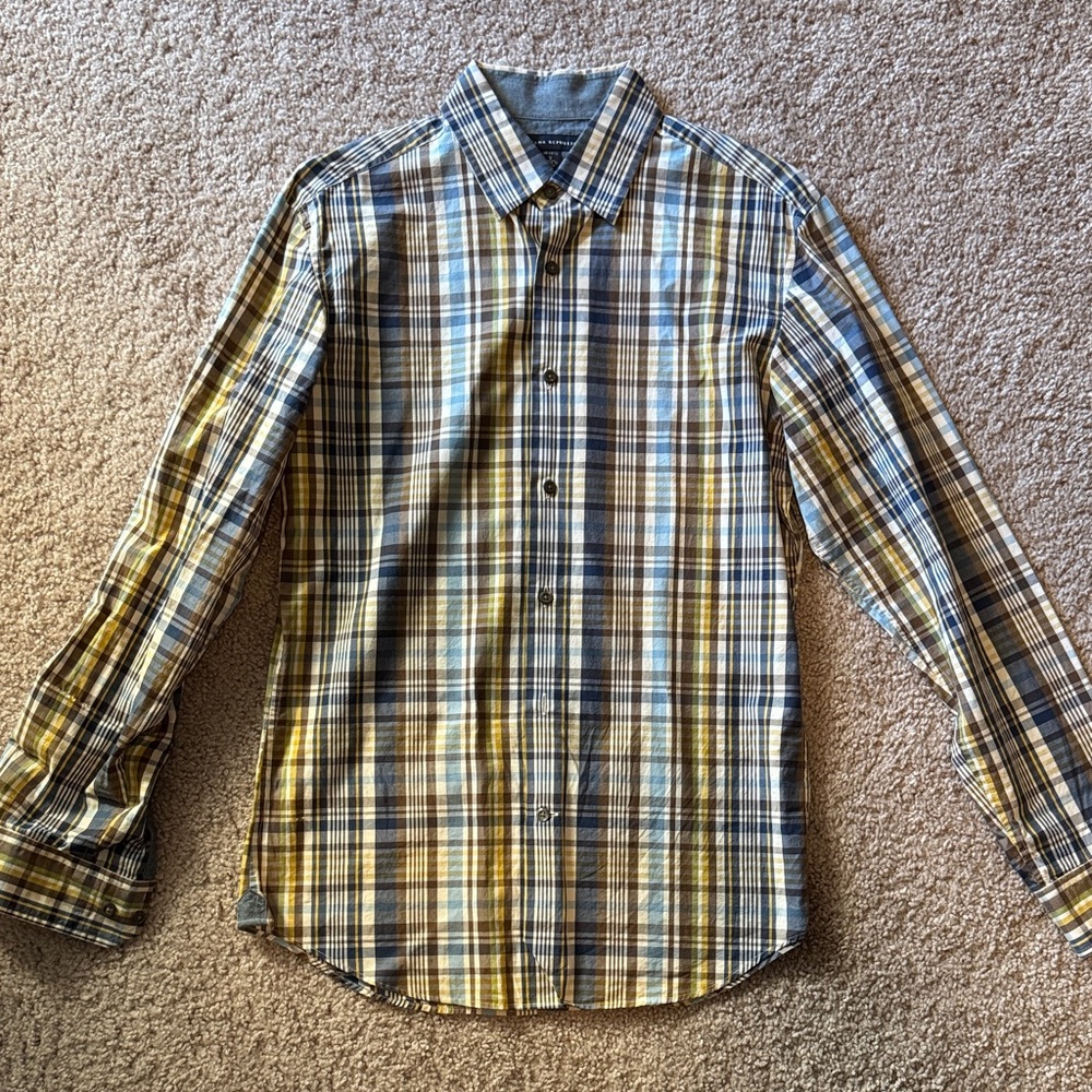 Banana Republic Multicolor Plaid Button Down Shirt